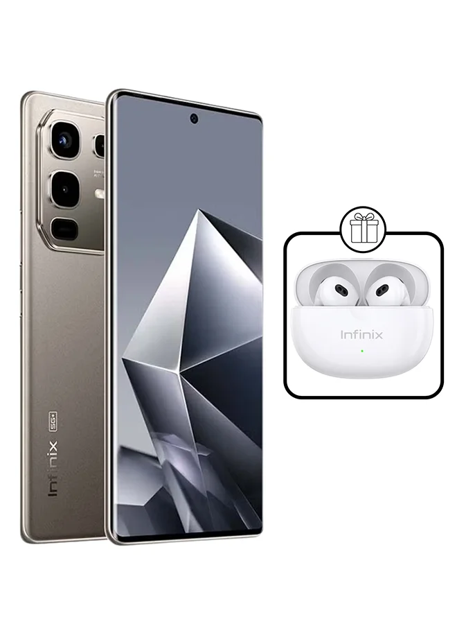 Infinix Note 50S 5G Smartphone 256GB 16GB RAM Titanium Grey Dual SIM with Wireless Earbuds 98e62