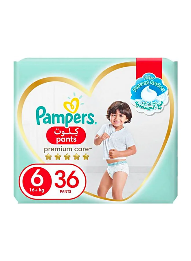 Premium Baby Diaper Pants (Size 6, 16+ kg, 36 Count) 6lktc