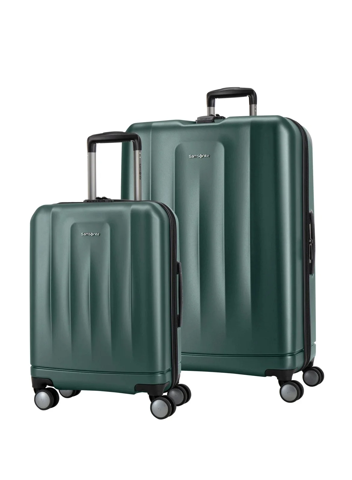 Premium Hardside Luggage Set 2-Piece Durable Travel Suitcase (Emerald Green, 2-Piece Set) jajmn