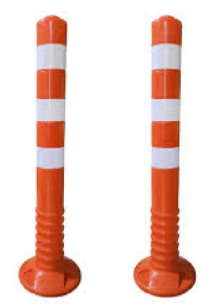 KNP Traffic Safety Delineator Post High-Visibility Road Marker (Red, 75 cm) a0rww