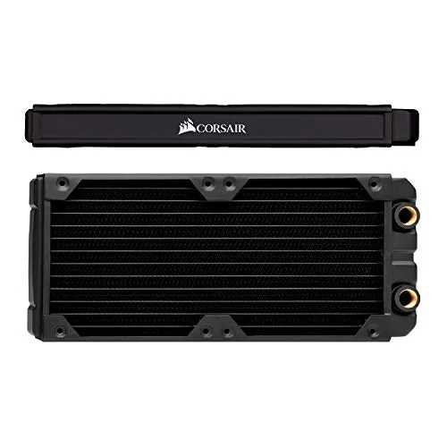 Premium Water Cooling Radiator 240 mm Dual Fan Mounts (Black, 240 mm) 6zal6