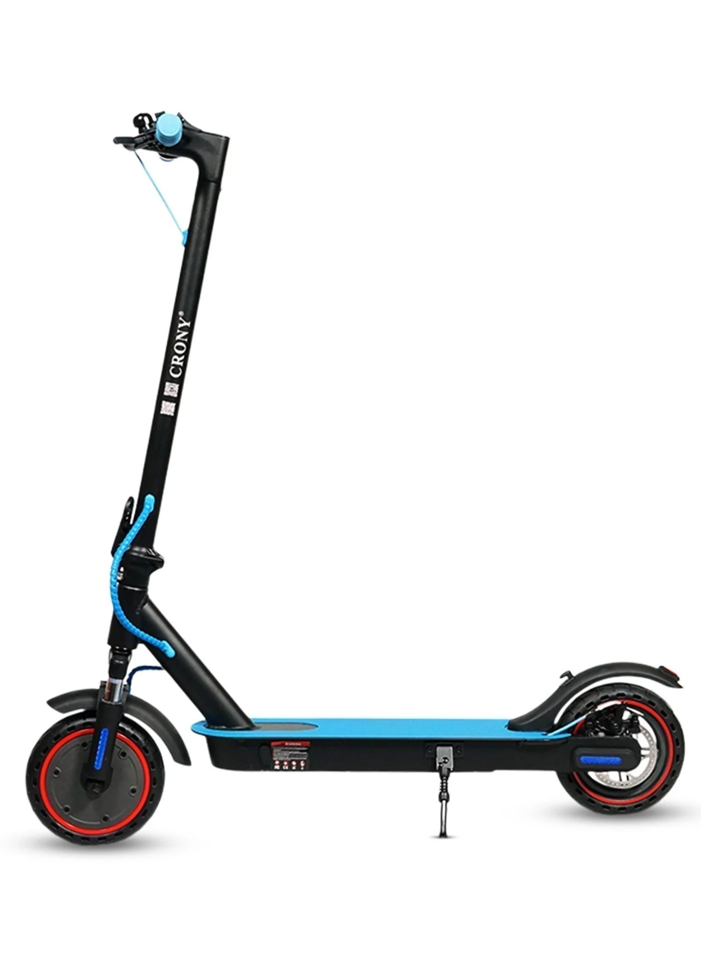 Crony Electric Scooter with Front Suspension and Honeycomb Tires (Blue, 8.5-inch) ejnzb
