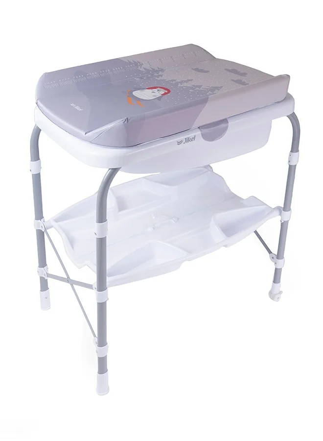 Jikel Ripple Standing Bath and Changing Table Premium Aluminum Frame (Grey, 80 cm x 50 cm x 100 cm) 7tkke