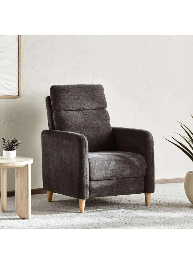 Pan Home Skylark Single Seater Recliner Chair (Dark Grey, 1-Seater) l2438