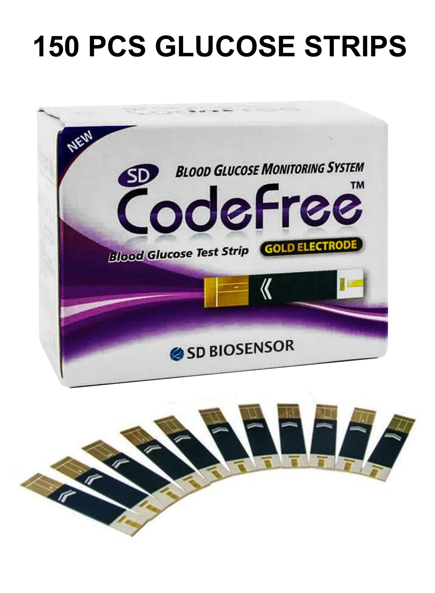 Blood Glucose Test Strips for Diabetes Monitoring Premium Diagnostic Supplies (150 Strips) ndt2x