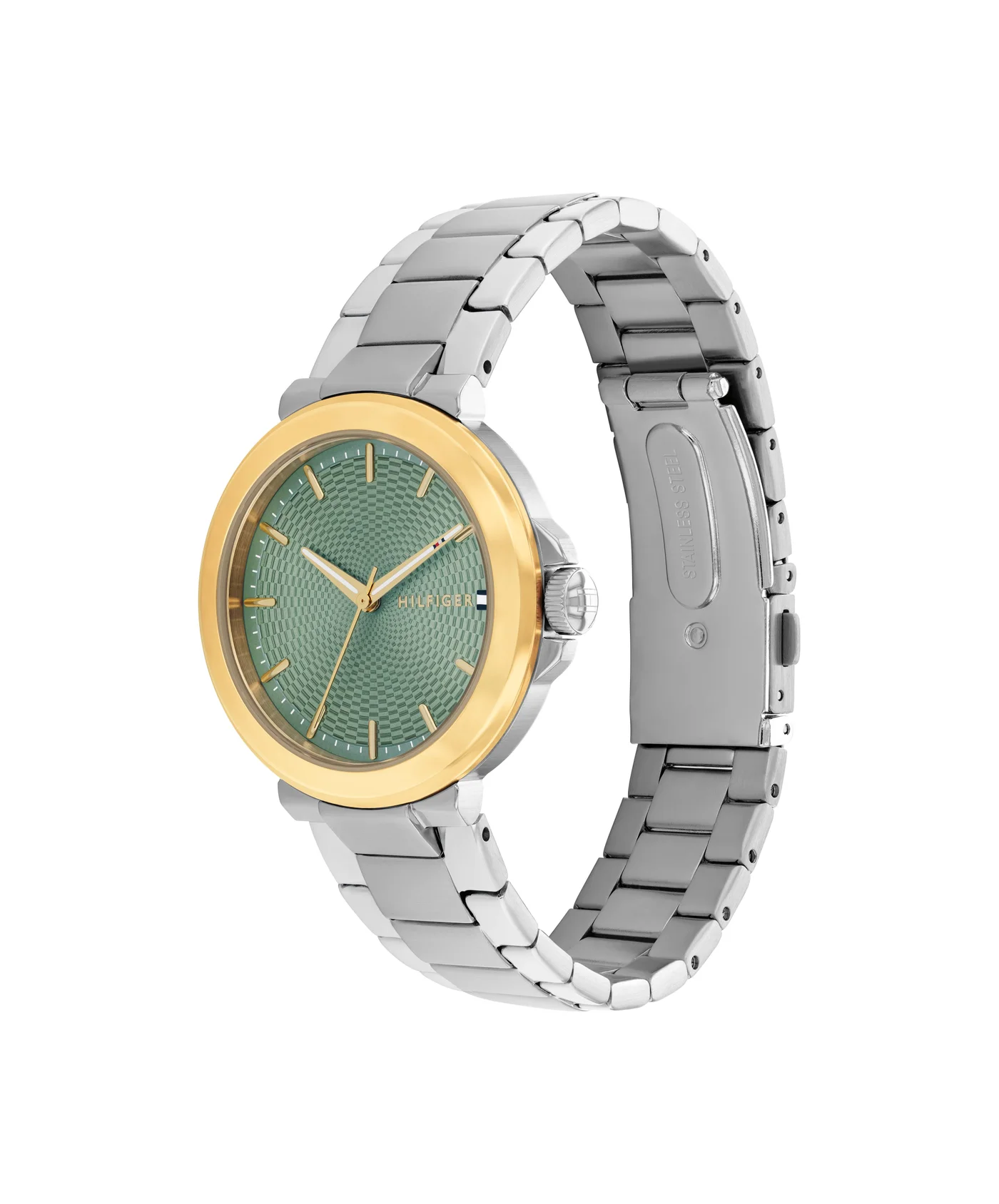 Premium Round Analog Women's Watch Stainless Steel Case Quartz Movement (Silver, One Size) 5xom8