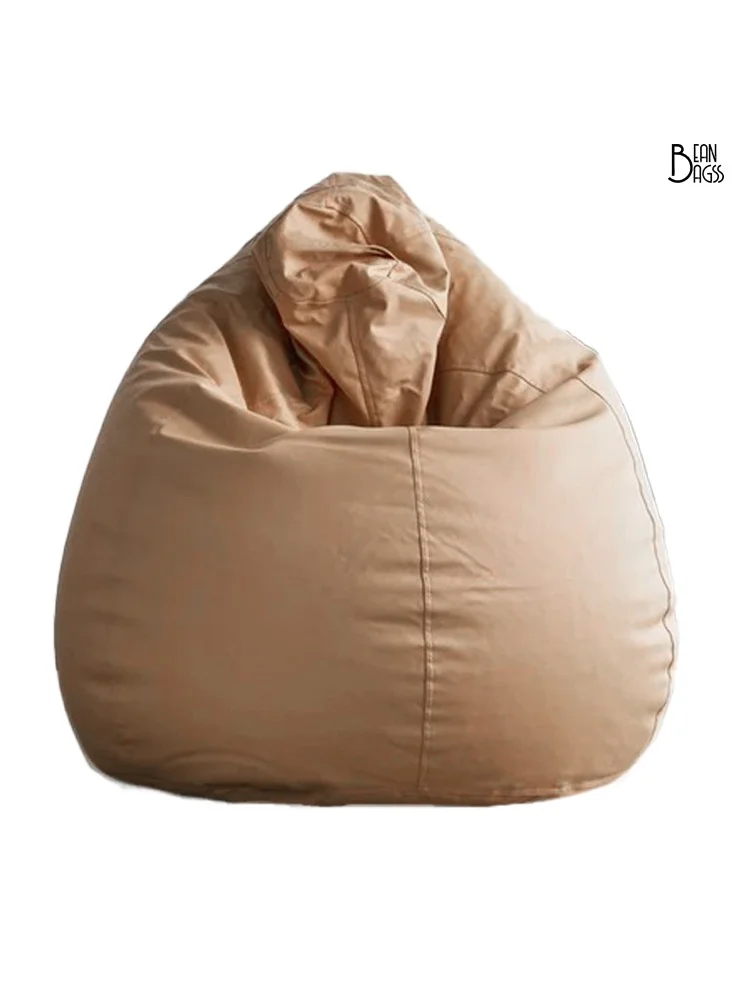 Jumbble Premium Faux Leather Bean Bag Chair (Beige, 80 cm x 80 cm) Multi-Purpose Floor Seating for Living Room 13s9z