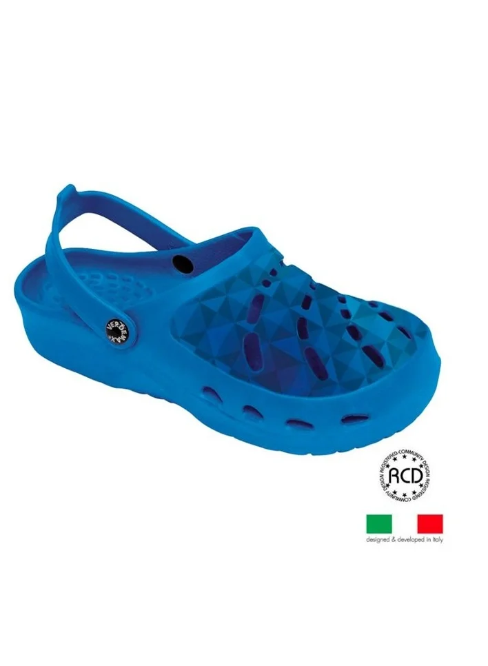 KNP Kids Waterproof EVA Clogs Lightweight Comfortable Garden Shoes (Blue, Size 27-28) na6ok