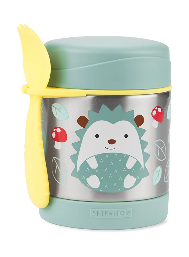 Premium Insulated Food Jar Stainless Steel Hedgehog Design for Kids (325 mL) gvj20