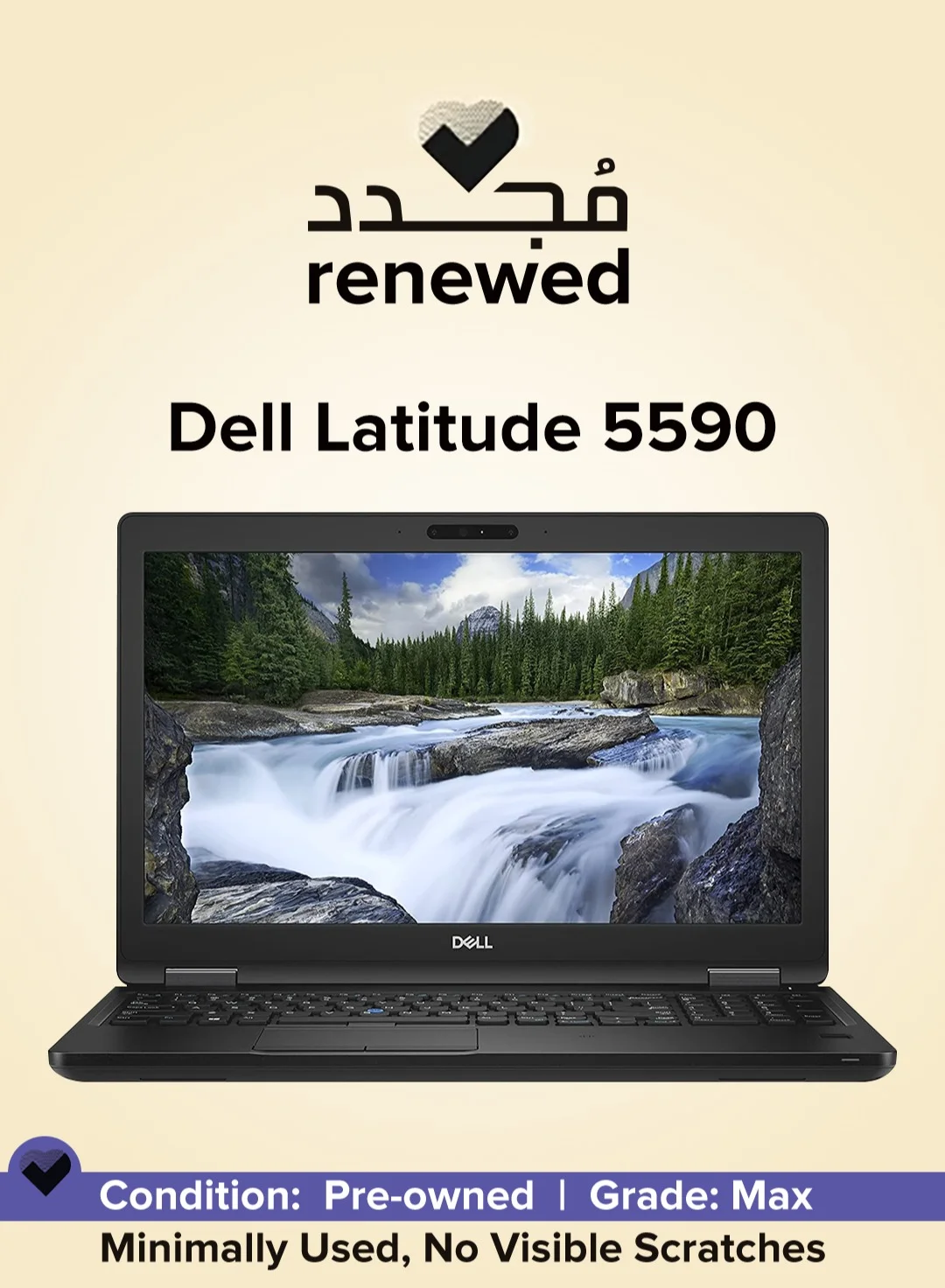 Premium Refurbished Business Laptop 15.6-inch Full HD Display (8GB RAM, 256GB SSD, Intel Core i5, Black) yix98