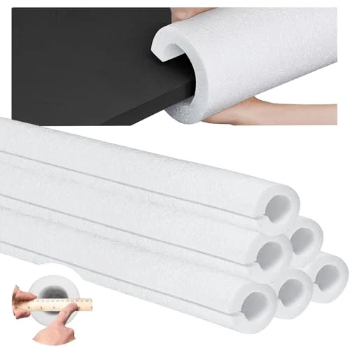 Hanaive Jumbo Pool Foam Noodles (6 Pack, 101.6 cm) Premium Hollow Core Floating Aid for Swimming and Craft Projects White 87wa8