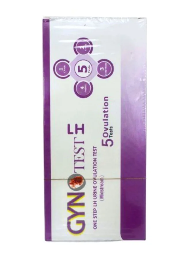 GYNOTEST Midstream Ovulation Test Kit (5 Pack) - Accurate Home Fertility Tracking for Women we2mx