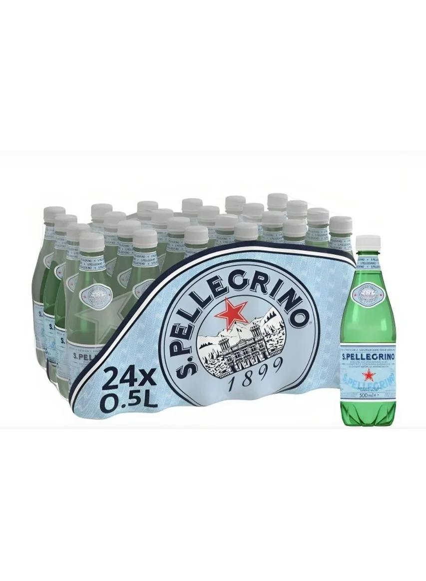 Sanpellegrino Sparkling Natural Mineral Water Premium Refreshing Beverage (24 x 500 mL) jcwej