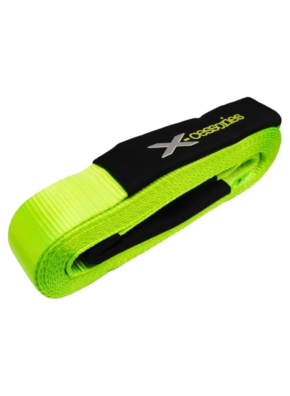 Xcessories Heavy Duty Tow Strap (7.6 cm x 10 m) Premium Recovery Rope for Off-Road Vehicles edfew