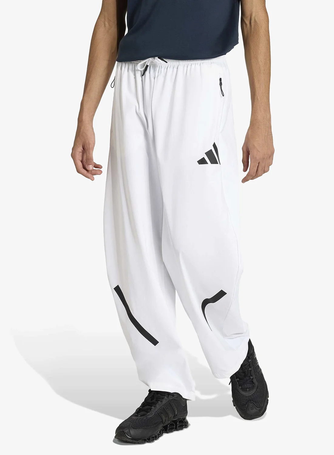 Premium Athletic Woven Pants Lightweight Breathable Performance Trousers for Men (Black, Large) 6gkd7