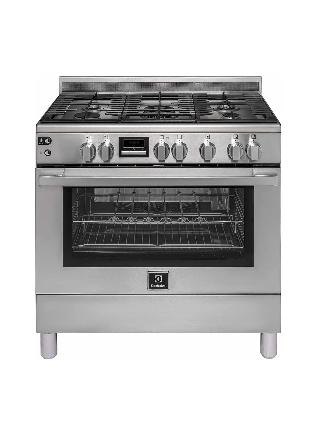 Premium Freestanding Gas Cooker with 5 Burners and 127L Oven (Stainless Steel, 90x60cm) 7szgb