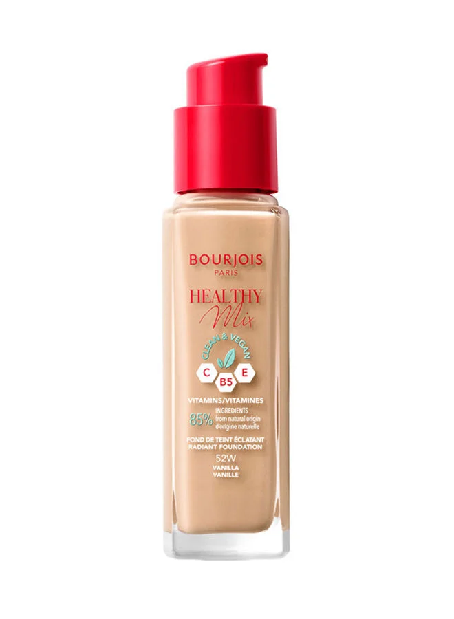 Bourjois Paris Healthy Mix Clean Foundation Lightweight Natural Finish (Vanilla, 30 mL) pffvo