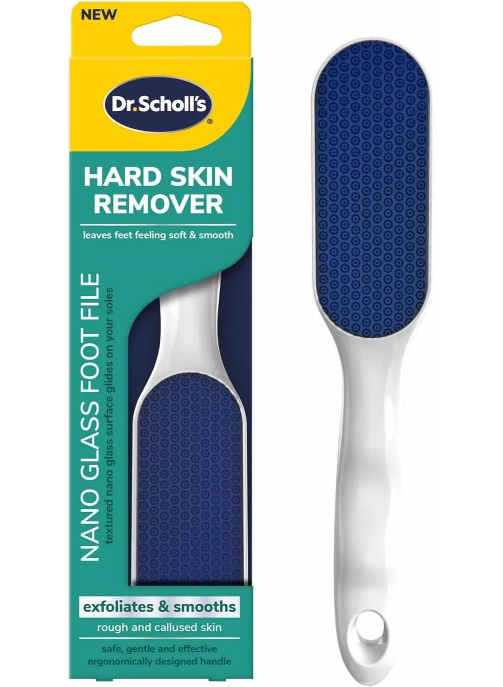 Premium Nano Glass Foot File Callus Remover for Smooth Feet (Durable Pedicure Tool, 10 cm) ok2xh