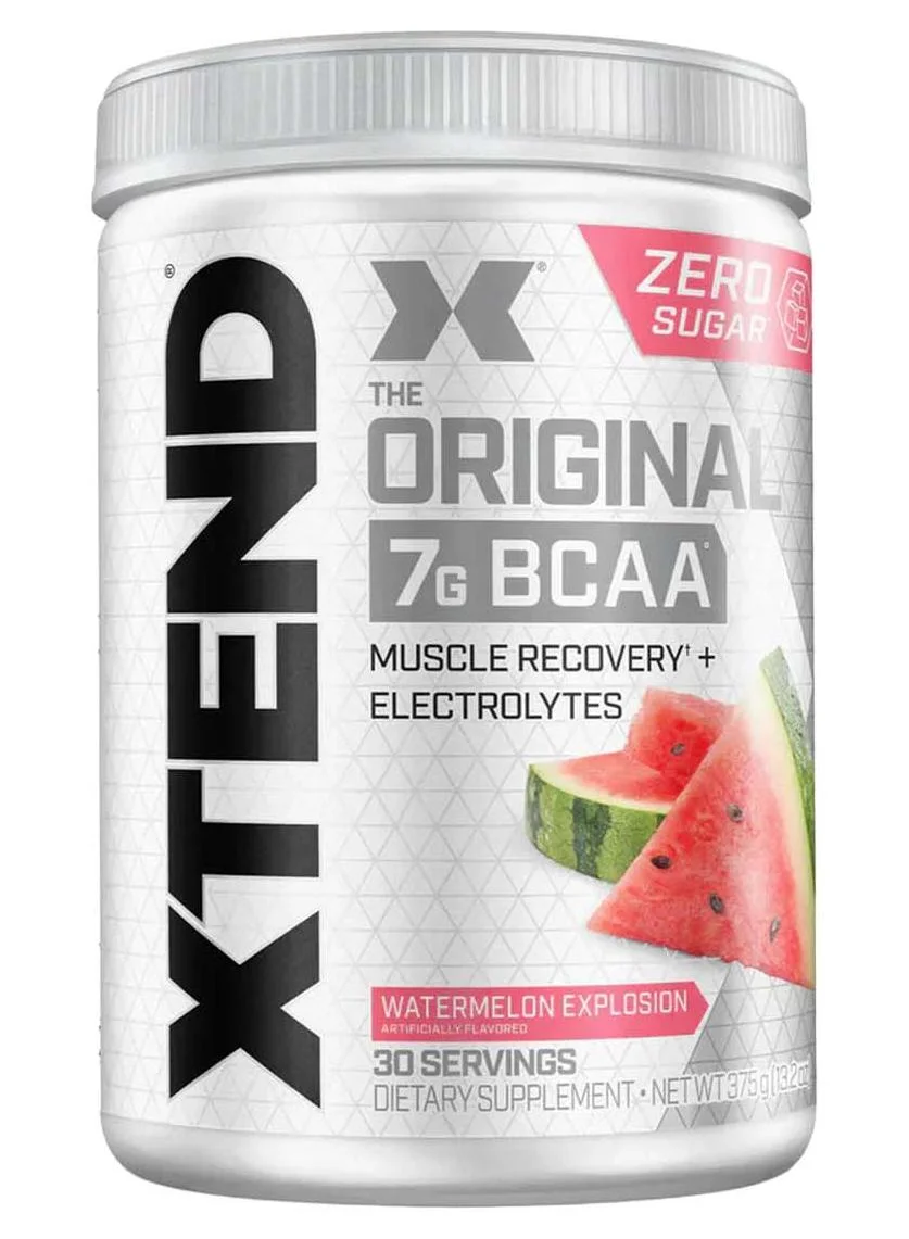 XTEND BCAA Powder with Electrolytes for Muscle Recovery and Hydration (Watermelon Explosion, 375 g) 9s3nt