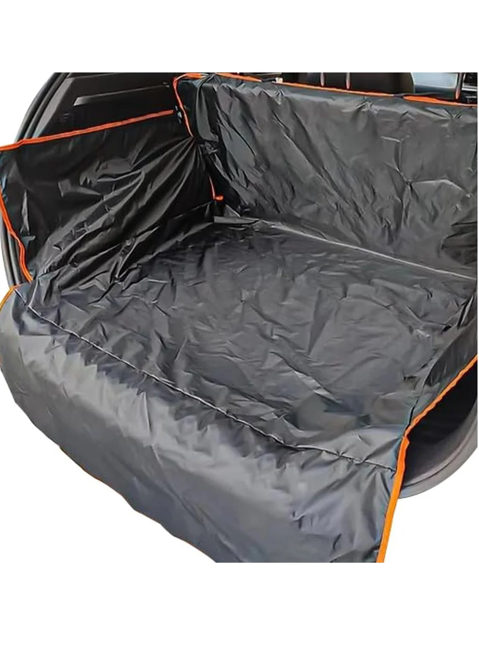 Alayjah Car Trunk Mat for SUV Waterproof and Scratch-Resistant Cargo Liner (Black, 1-Piece) 9qnut