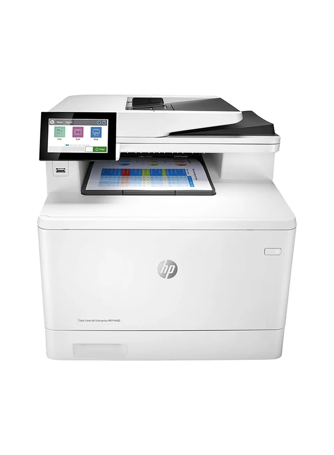 Premium Enterprise Multifunction Laser Printer, High-Speed Color Printing, Auto Duplex, 4.3-inch Touchscreen, All-in-One Print Copy Scan Fax (White) tvwnb