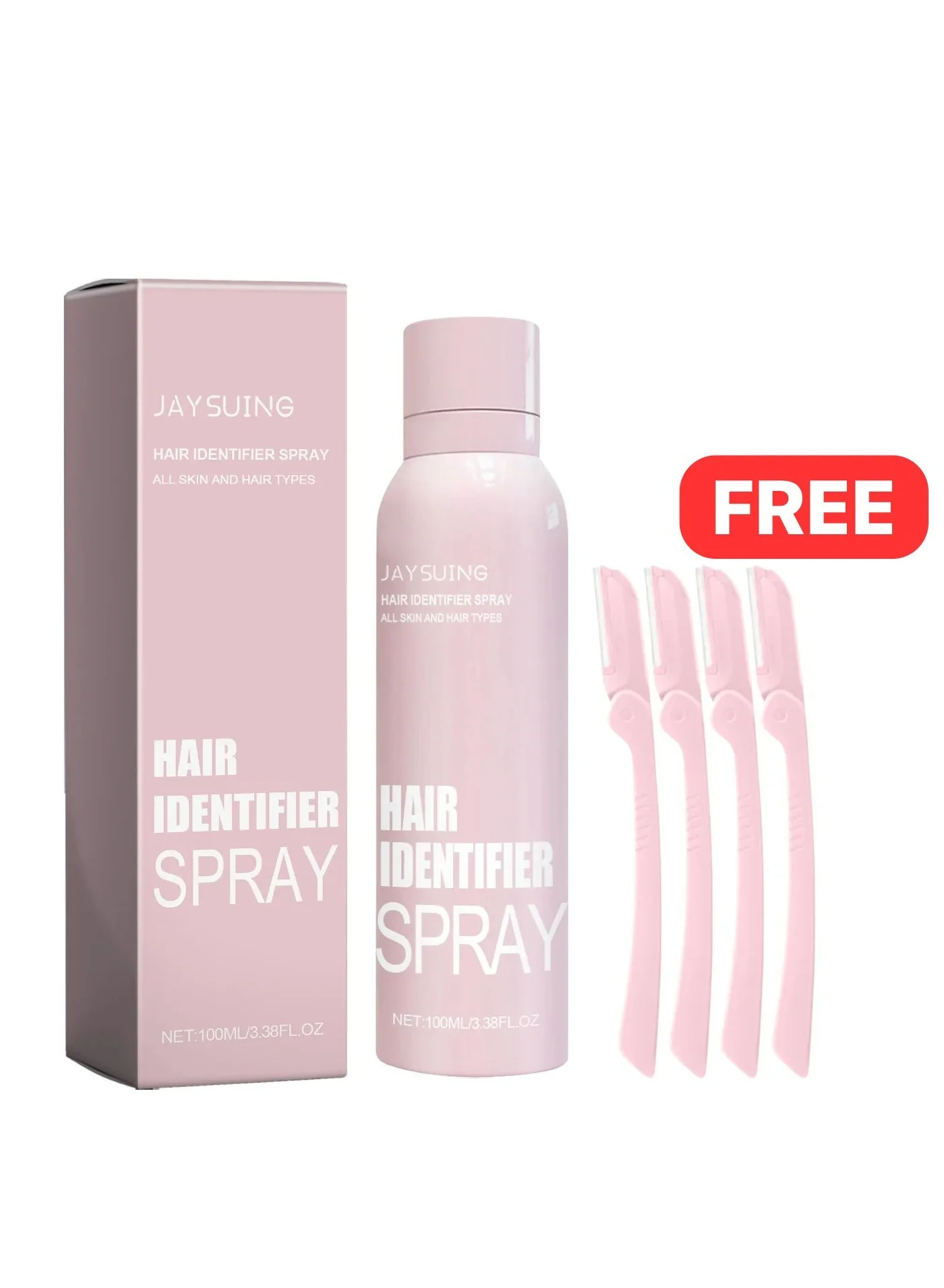 Hair Identifier Spray for Facial Hair Removal with Precision Razors (100 mL) pfp9n