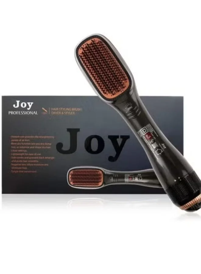 Joyprofessional Ceramic Hair Dryer And Styler 2-In-1 Professional Styling Tool (Black, 1 Unit) 6kad5