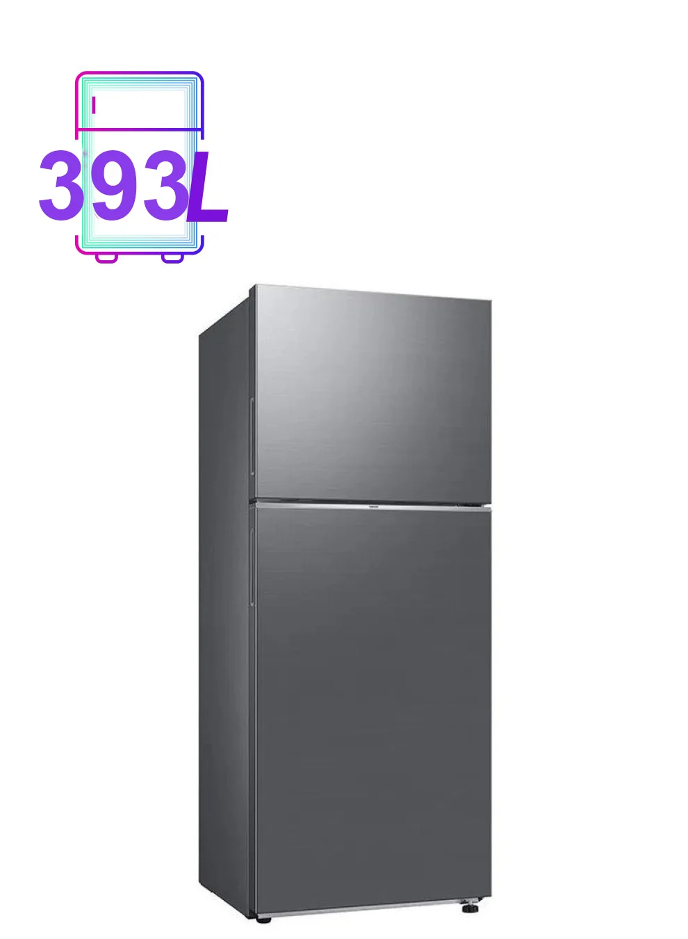 Premium Top Mount Frost Free Refrigerator with Digital Inverter Compressor and Space Max Technology (Silver, 393 L) 52dc8