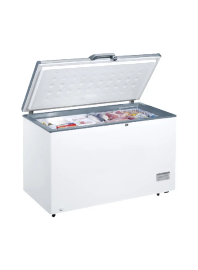Super General Chest Freezer with Sliding Glass Door and Lock (White, 440 L) siyij