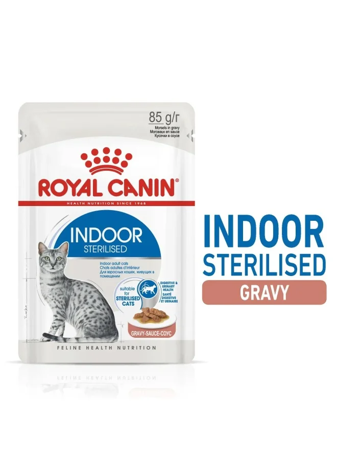 Premium Indoor Cat Wet Food Gravy Formula (12 x 85g) py4j7