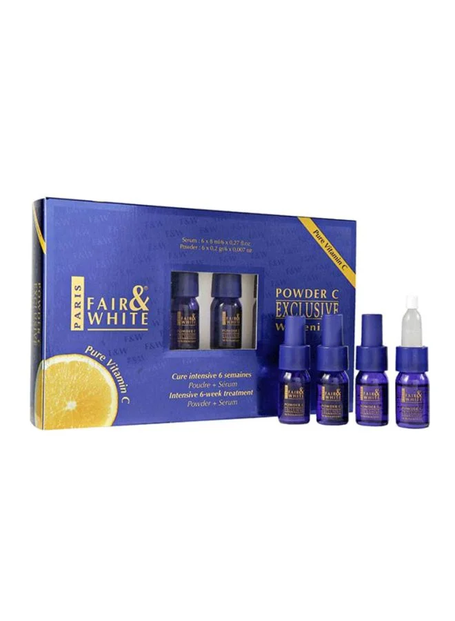Exclusive C Powder Lighting Complex Serum Kit (6 x 8mL Serum, 6 x 0.2g Powder) for Radiant Skin 1golf