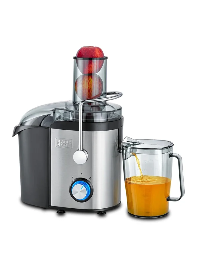 Premium Juicer Extractor with High-Powered 800W Motor and XL Feeding Chute (Black/Silver, 1.7L) y0aur