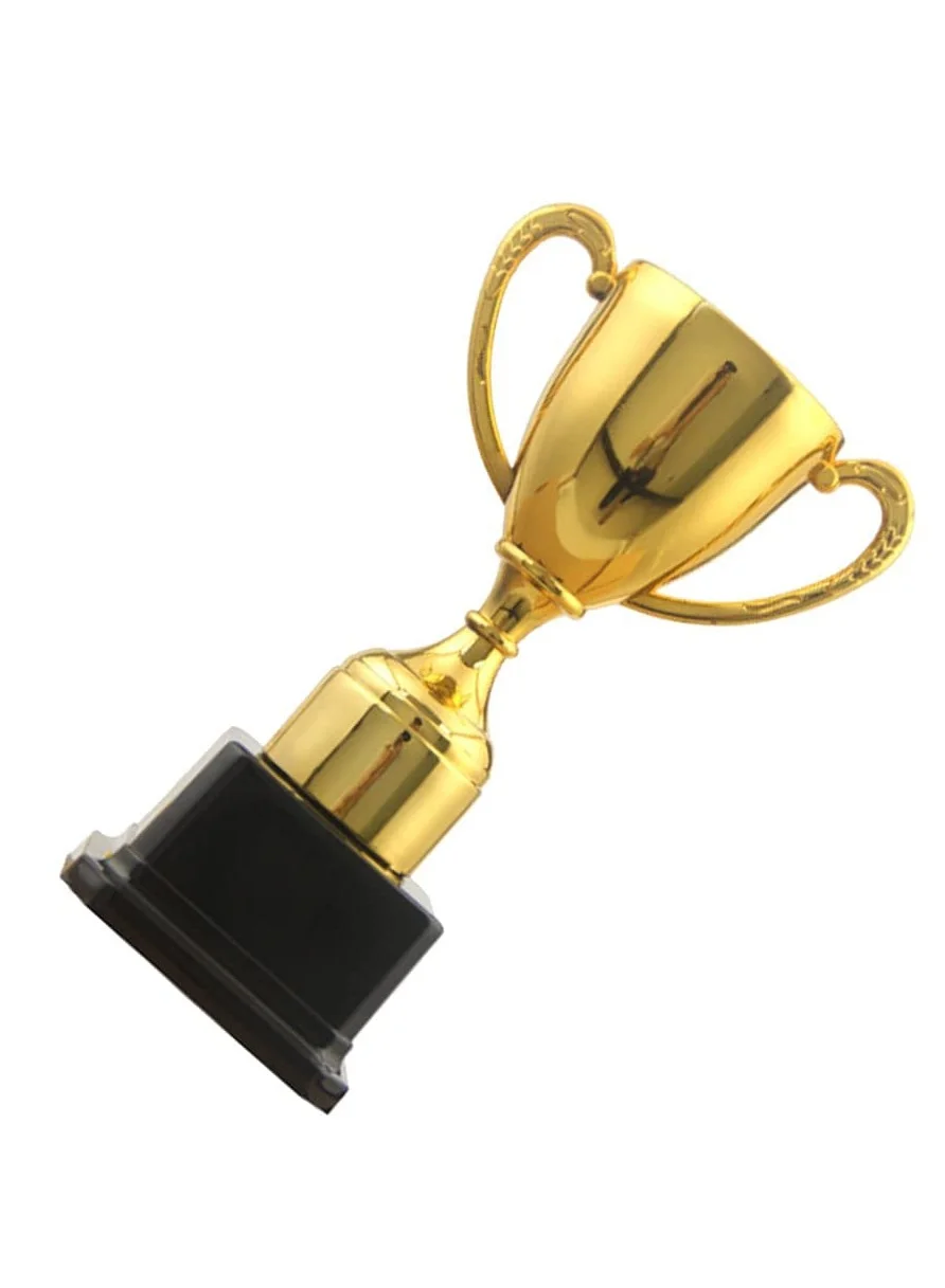 SYOSI Mini Gold Trophy Cup Award (Premium Plastic, 10 cm) for Football Soccer Baseball Carnival Party Favors 3hjsn