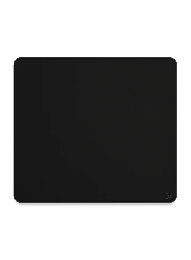 Premium XL Gaming Mouse Mat, Large Non-Slip Desk Pad with Stitched Edges (Black, 41cm x 46cm) ly5rw