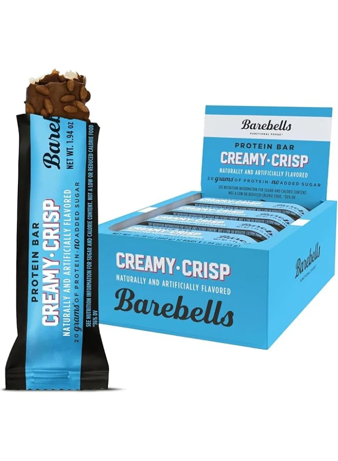 Barebells Protein Bar Creamy Crisp High Protein Snack (12 x 55g) zghy1