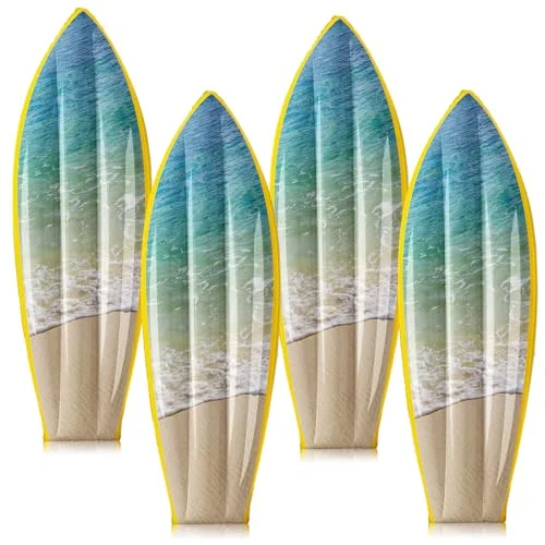 JellyArch Inflatable Surfboard Pool Floats for Beach Party Decorations (4 Pack, 91 cm) m0pyt