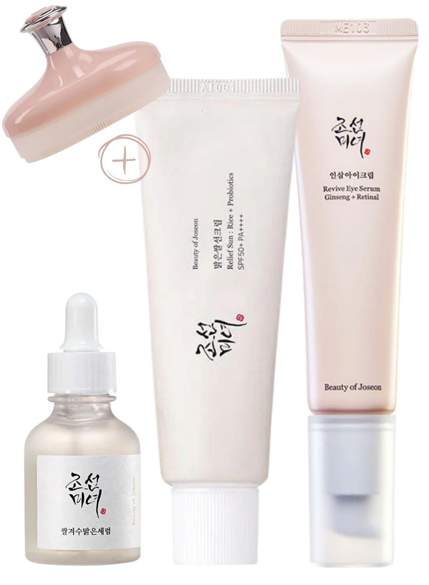 Premium Glow Renewal Skincare Trio Set with Face Scrubber (Revitalizing Eye Serum, Brightening Deep Serum, SPF50+ Sunscreen, 110 mL) mts2a