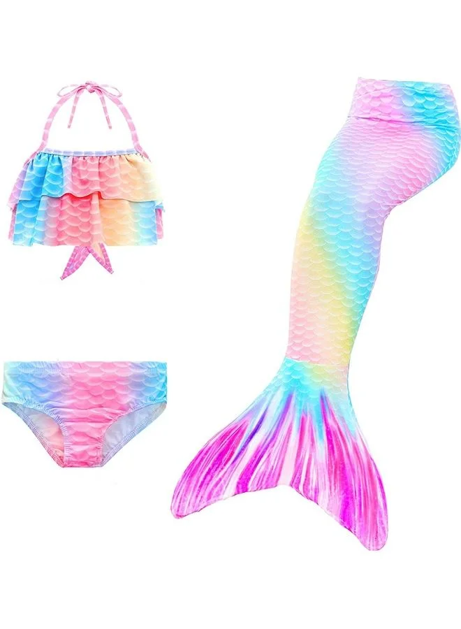XiuWoo Mermaid Tail Swimming Costume for Kids (Fabric, 140cm) lp1bc
