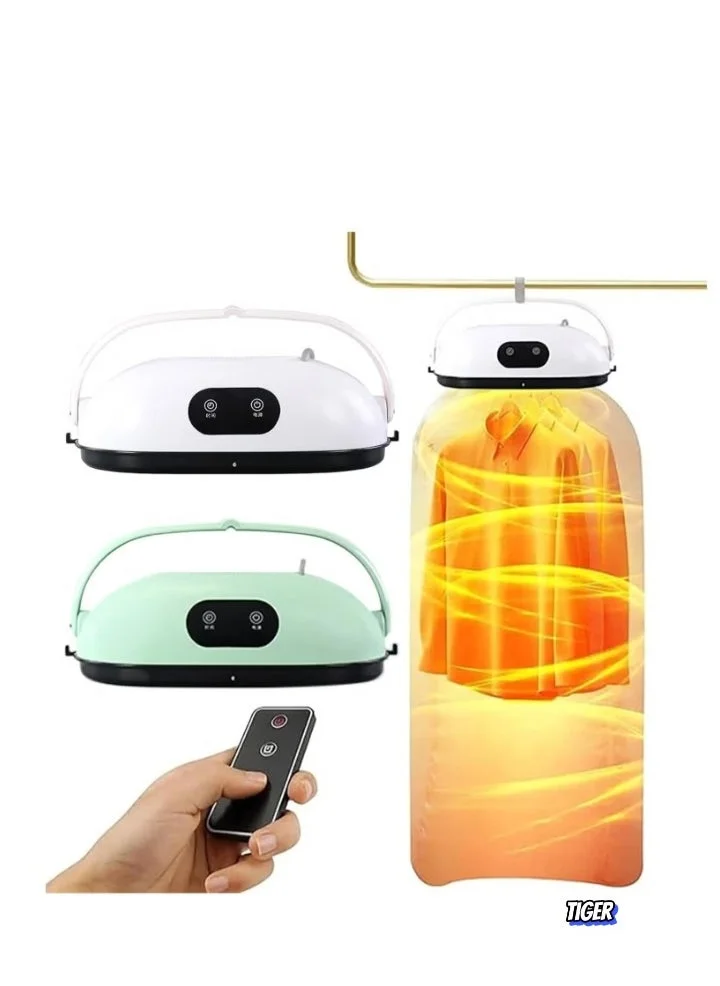 TIGER Portable Clothes Dryer Machine Compact Foldable Design for Apartments and Travel (White, 1 Unit) inz96