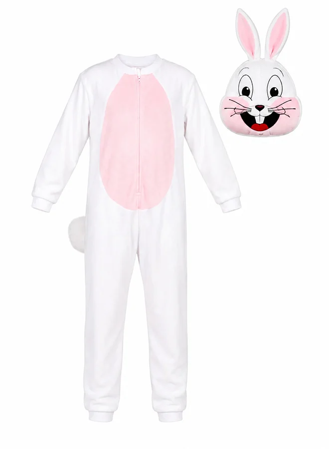 Toy Land Bunny Rabbit Costume Set for Kids (White, 6-7 Years) pe33d