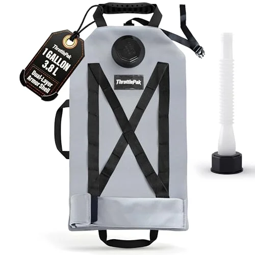 ThrottlePak Collapsible Liquid Bladder for Motorcycles Emergency Fluid Storage (3.78 L) z54u8