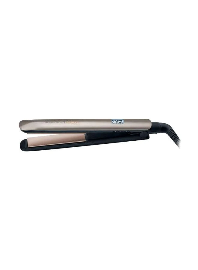 Premium Intelligent Hair Straightener with Keratin-Infused Ceramic Plates (Rose Gold, 1 Unit) ndmvg