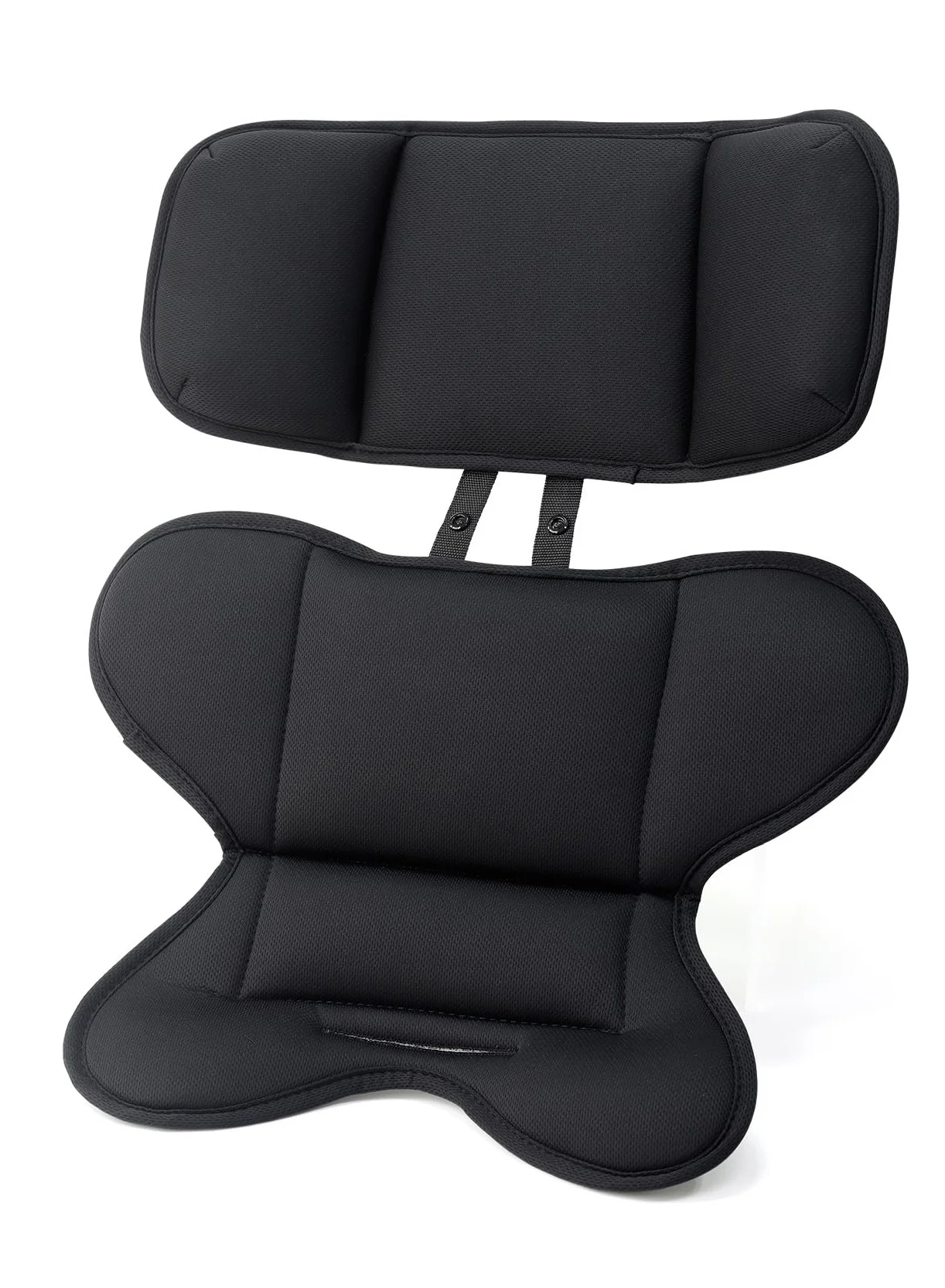 Excefore Infant Car Seat Insert Head and Body Support Cushion for Newborns (Black, Universal Size) tweub