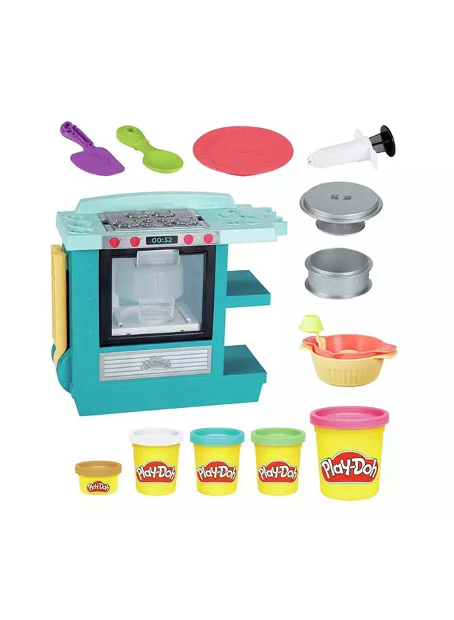 Kitchen Creations Rising Cake Oven Playset Interactive Pretend Play Kitchen Toy for Kids (1 Set) v2fny