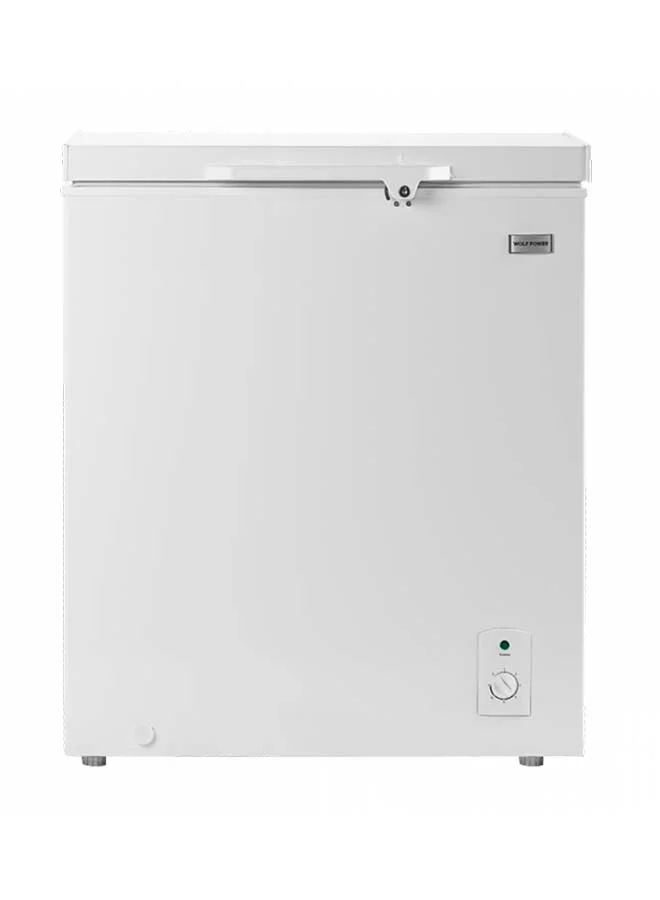 Wolf Power Single Door Chest Freezer Premium Compressor Cooling System (White, 150 L) x4s87