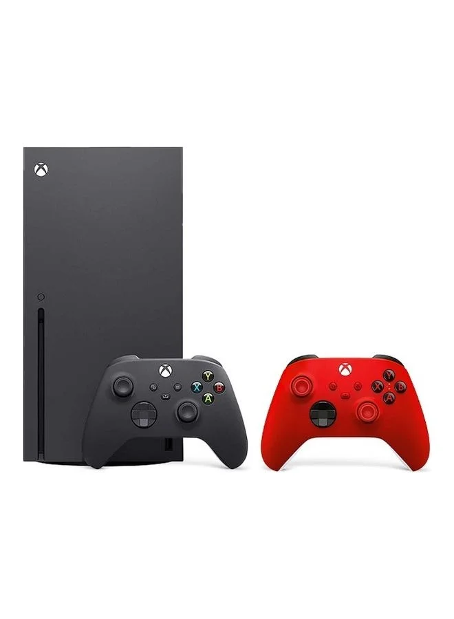 Professional Gaming Console 1TB Disc Edition with Extra Wireless Controller (Red, 1TB) yx6jn