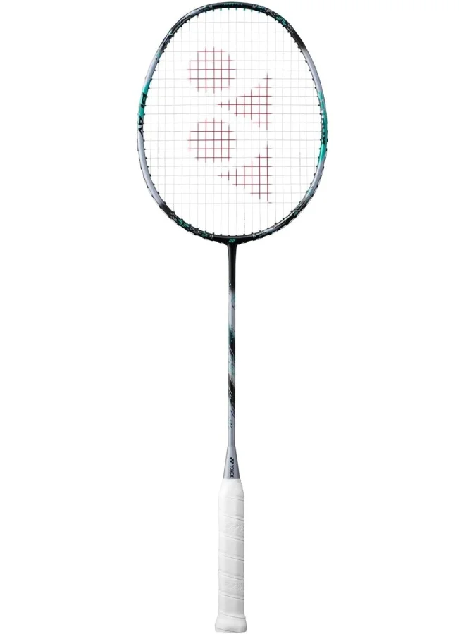 Premium Badminton Racket Professional Lightweight Graphite Frame (Black Silver, 4U5) x5w1l