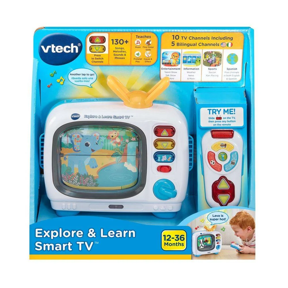 Interactive Smart TV Learning Console Educational Activity Center for Kids (1 Unit) 6s76p