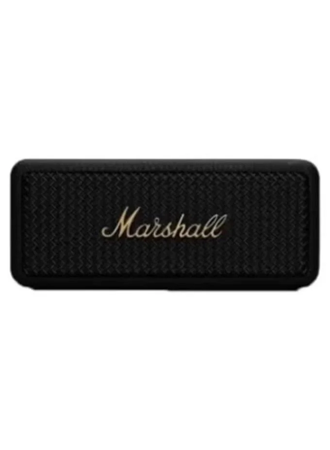 Portable Bluetooth Speaker Premium Wireless Audio Waterproof Design (Black/Brass) fqsvi