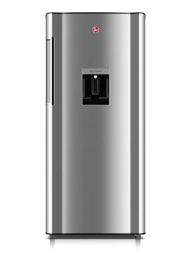 HOOVER 195L Single Door Refrigerator with Water Dispenser and Chiller Compartment (Silver, 195L) a8axj